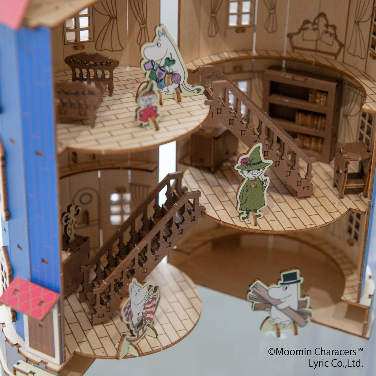 木制艺术 ki-gu-mi 姆明屋 3D 拼图