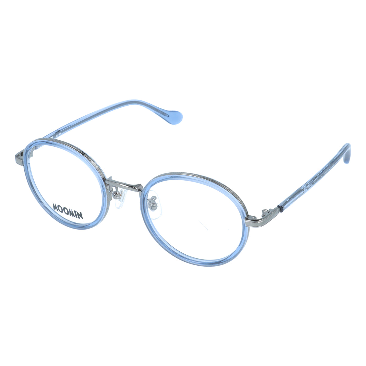 Glasses frame (Moomintroll) MU004-GY/BL 47 <Special order item>