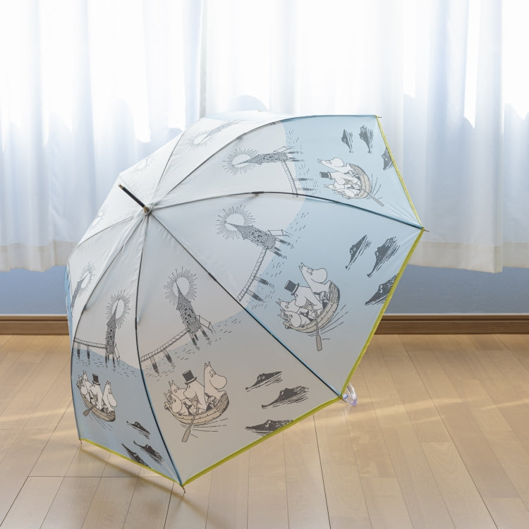 MOOMIN×macocca 半透明ロング雨傘（マルチ/グレー）TG26J7678【ラッピング対象外】