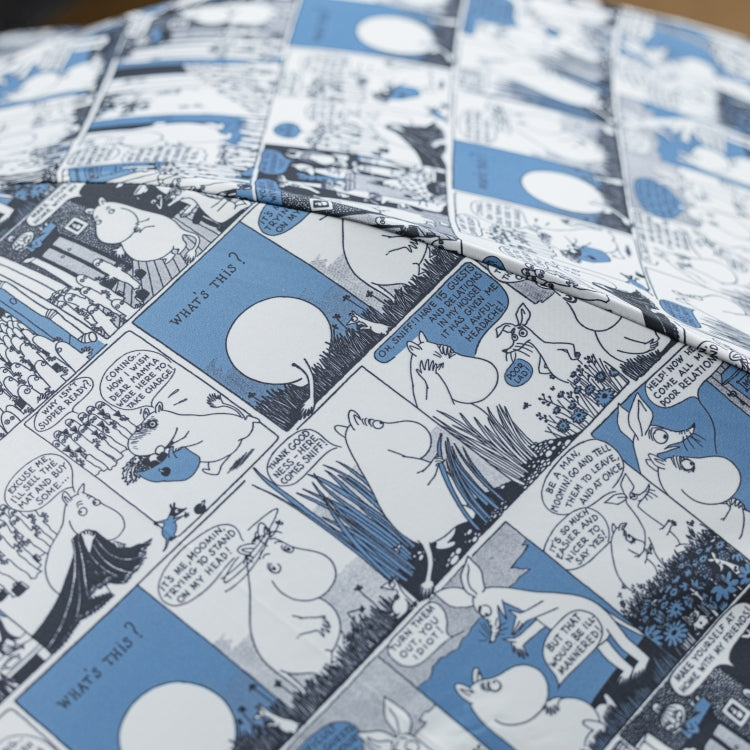 MOOMIN×macocca 晴雨兼用 長傘（コミックパターン/ブルー）TG26J7672【ラッピング対象外】