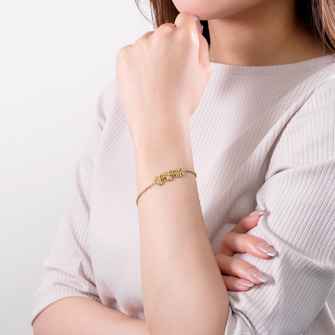 Hattifattener bracelet (yellow gold plating) MO0500115200 <Special order item>
