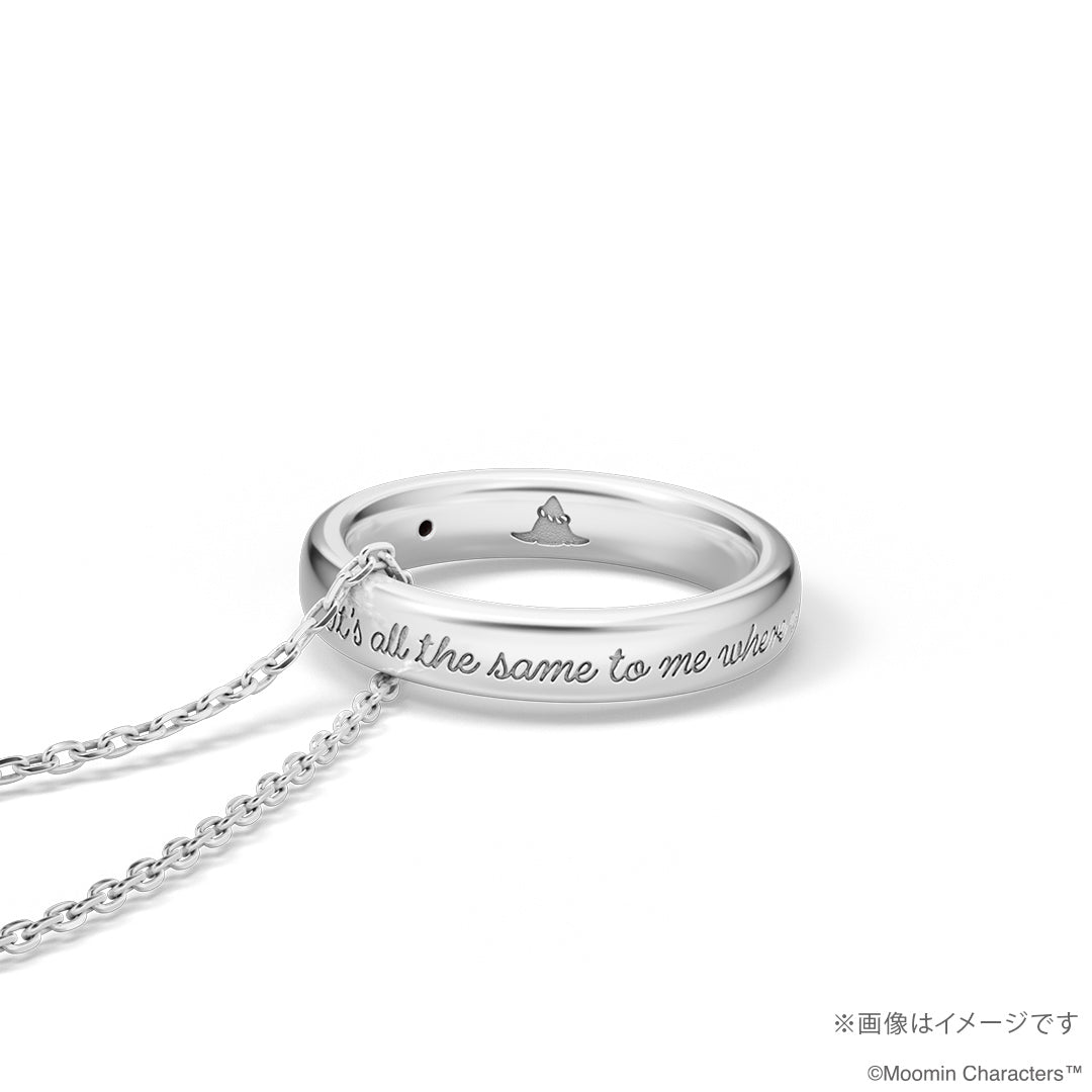 27年4月中旬頃お届け予定＊ヨクサル メッセージリングネックレス(プラチナ)MO0200351100【期間限定/受注生産/同梱・代引不可/キャンペーン対象外】＜予約商品＞