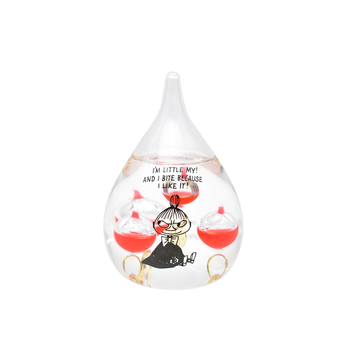 Glass float thermometer (drop/Little My) 152-333252 [Not for airmail]