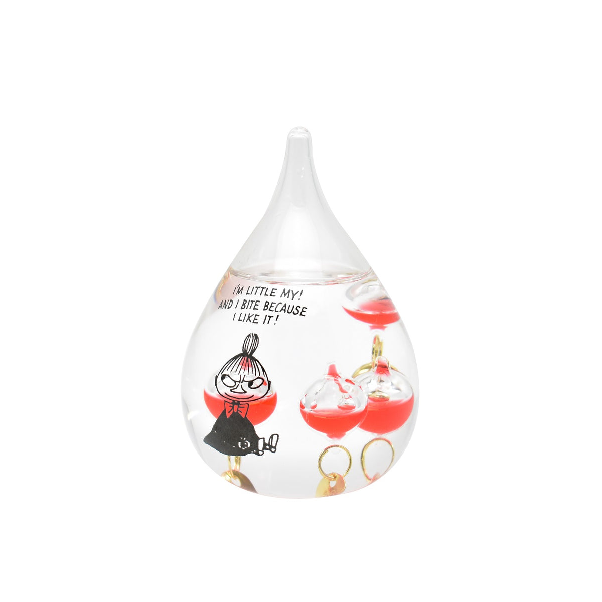 Glass float thermometer (drop/Little My) 152-333252 [Not for airmail]