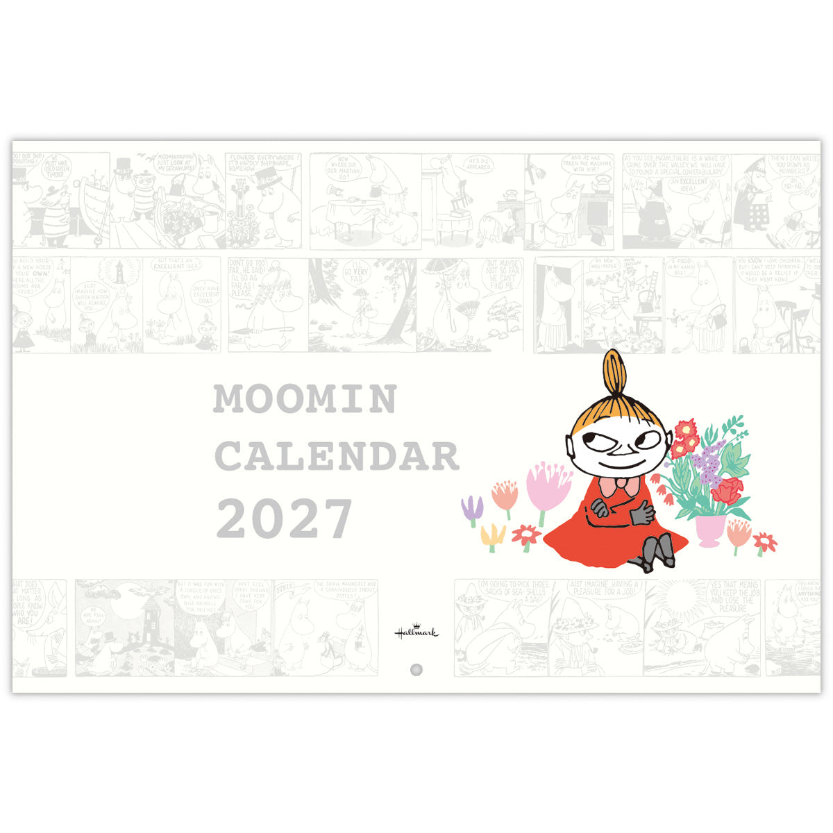 二つ折り壁掛けカレンダー大（リトルミイ）853259【2027年1月始まり】