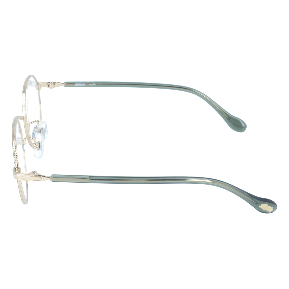 Glasses frame (Snufkin) MU006-4/GD/GR 48 <Special order item>