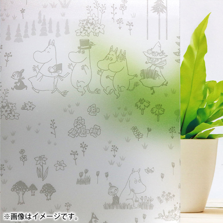 Set of 2 window decoration sheets, 46cm long (Moomin and Friends/GY)