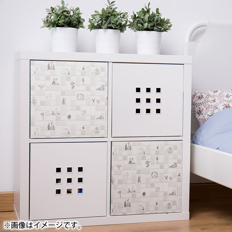 デコタイルシート 25cm丈×100cm幅（ムーミンタイル/WH）