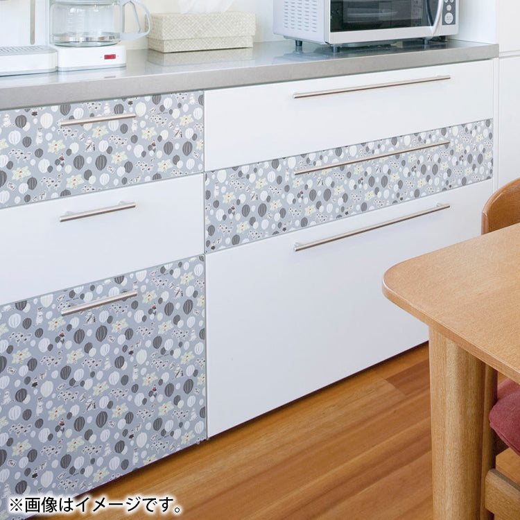 デコタイルシート 25cm丈×100cm幅（ムーミンガーデン/BL）