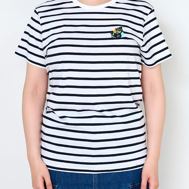 Border T-shirt (Kesakukka Snufkin/WH×NV) MM-8598