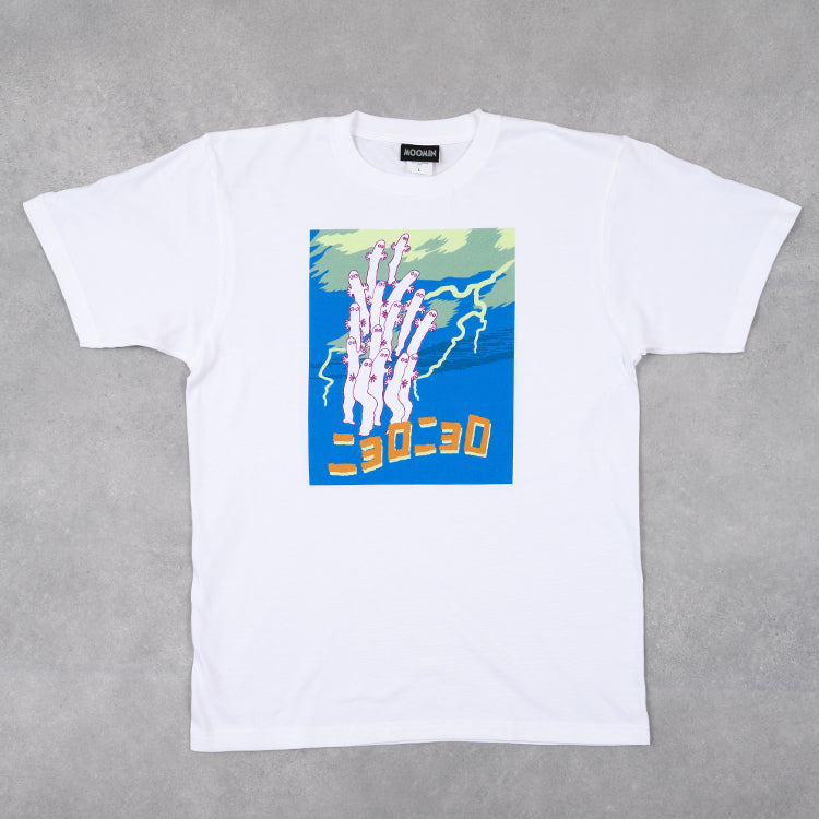ニョロニョロの日 TシャツLサイズ（ニョロニョロ/WH）MM-9893