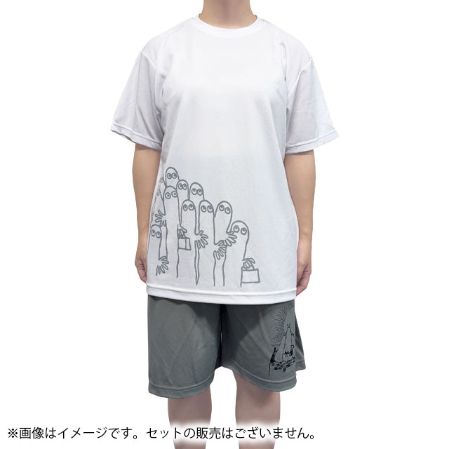 リラックスドライTシャツ（ニョロニョロ/WH）MM-0041