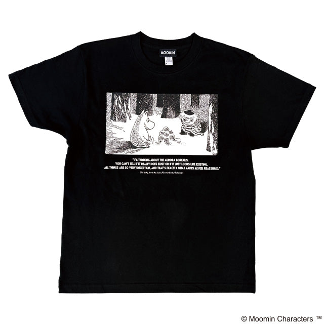 10月中旬頃お届け予定＊プレミアムTシャツLサイズ（冬/ムーミン＆トゥーティッキ/BK）MM-0262＜予約商品＞