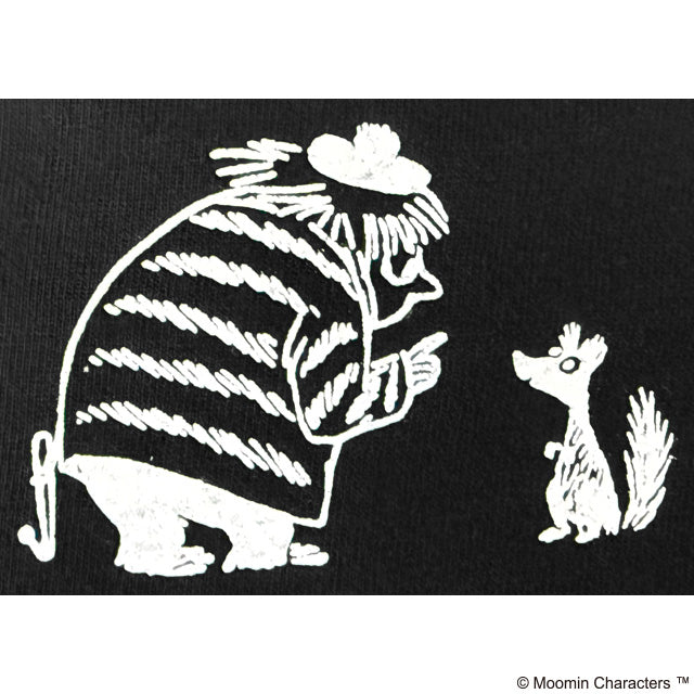 10月中旬頃お届け予定＊プレミアムTシャツLサイズ（冬/ムーミン＆トゥーティッキ/BK）MM-0262＜予約商品＞