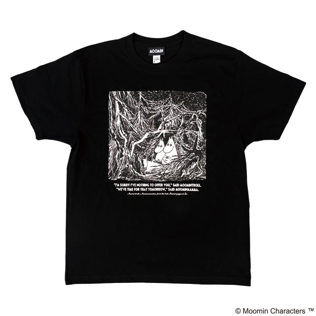 10月中旬頃お届け予定＊プレミアムTシャツLサイズ（海へ行く/ムーミン＆ムーミンママ/BK）MM-0270＜予約商品＞