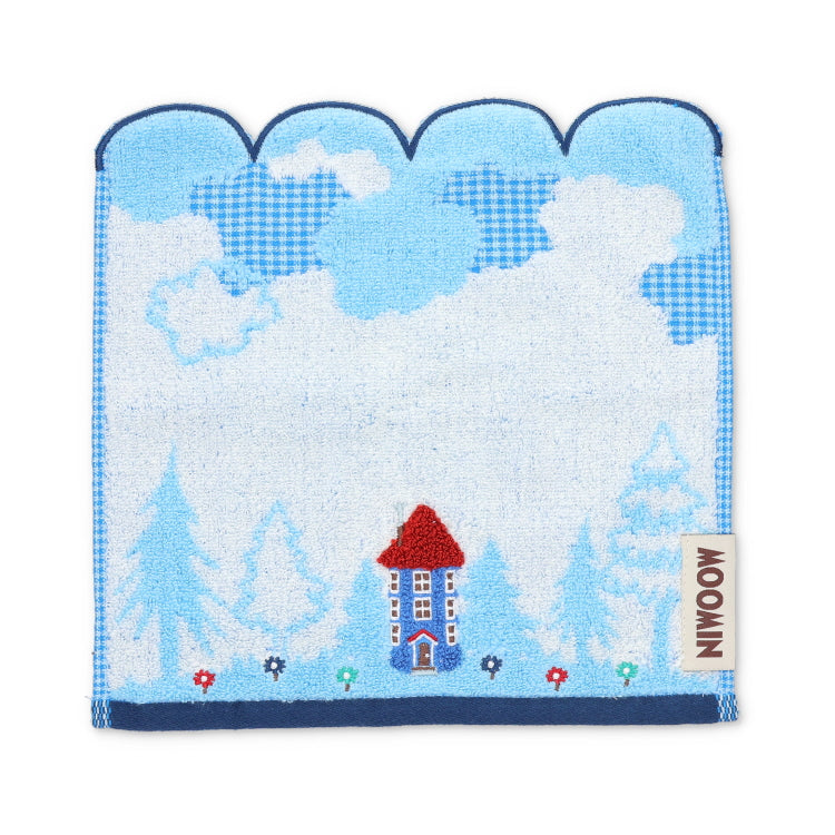 Mini towel (Clouds and Moomin House) 1405041900