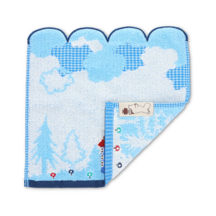 Mini towel (Clouds and Moomin House) 1405041900