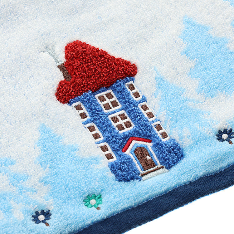 Mini towel (Clouds and Moomin House) 1405041900