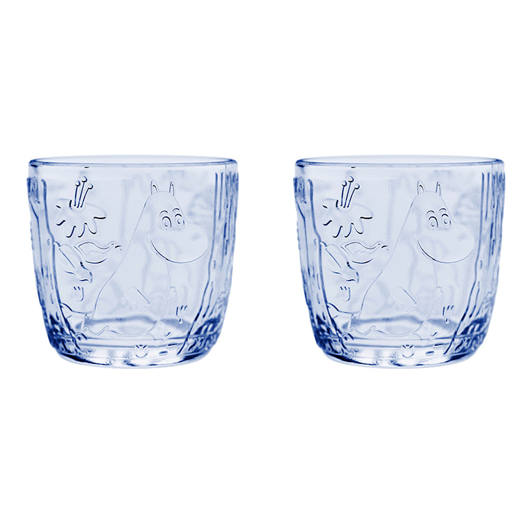预计 5 月中旬左右发货 * MOOMIN ARABIA 玻璃杯 2 件（水蓝色）1079511 <预购商品>