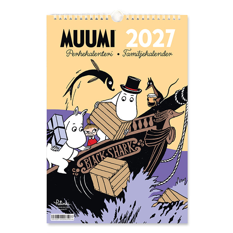 10月中旬頃お届け予定＊PUTINKI 壁掛ファミリーカレンダー【2027年1月始まり】PTK050799＜予約商品＞