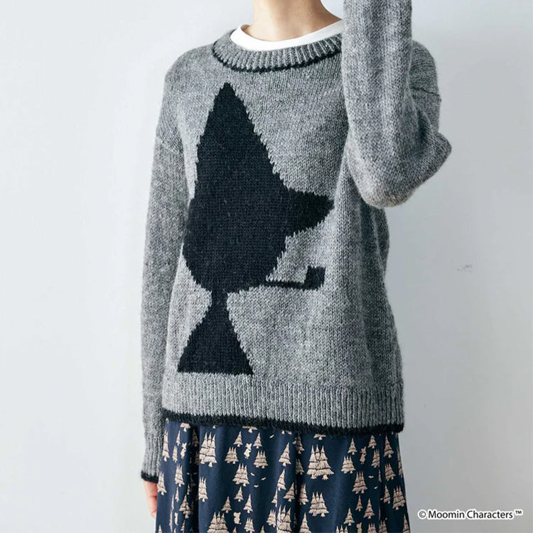 PeopleTree 手工针织套头衫（灰色/鼻烟金）210001