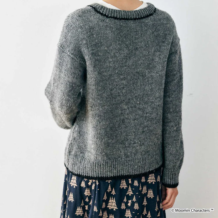 PeopleTree 手工针织套头衫（灰色/鼻烟金）210001
