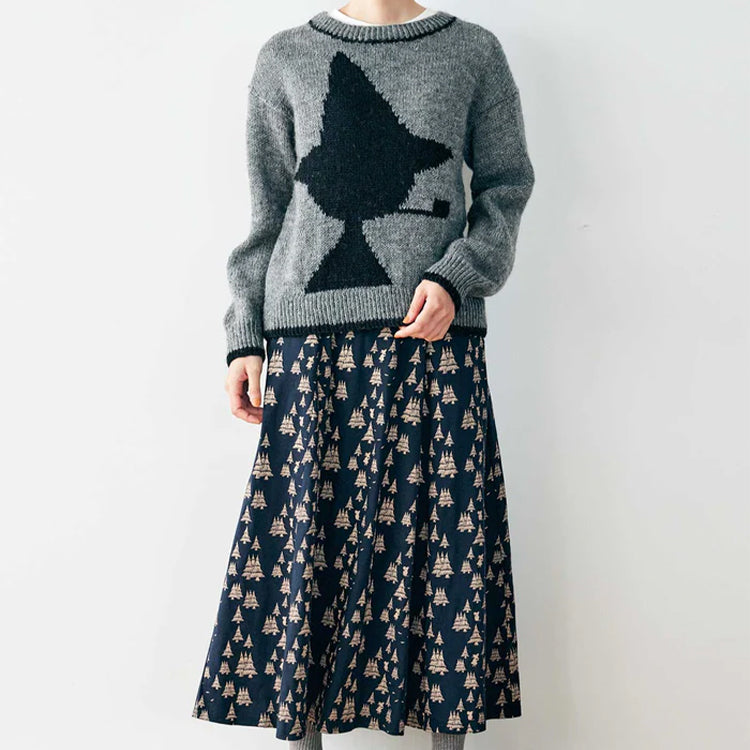 PeopleTree 手工针织套头衫（灰色/鼻烟金）210001