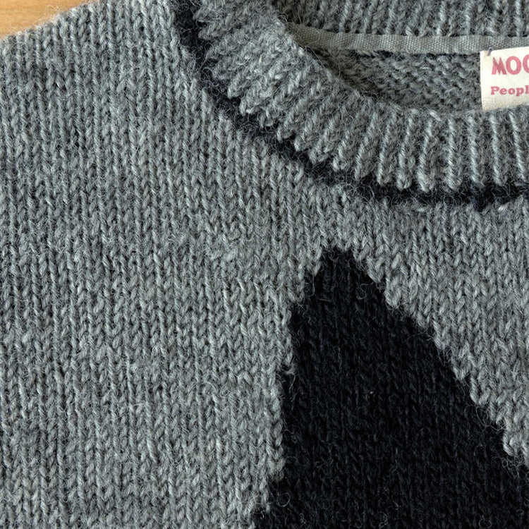 PeopleTree 手工针织套头衫（灰色/鼻烟金）210001