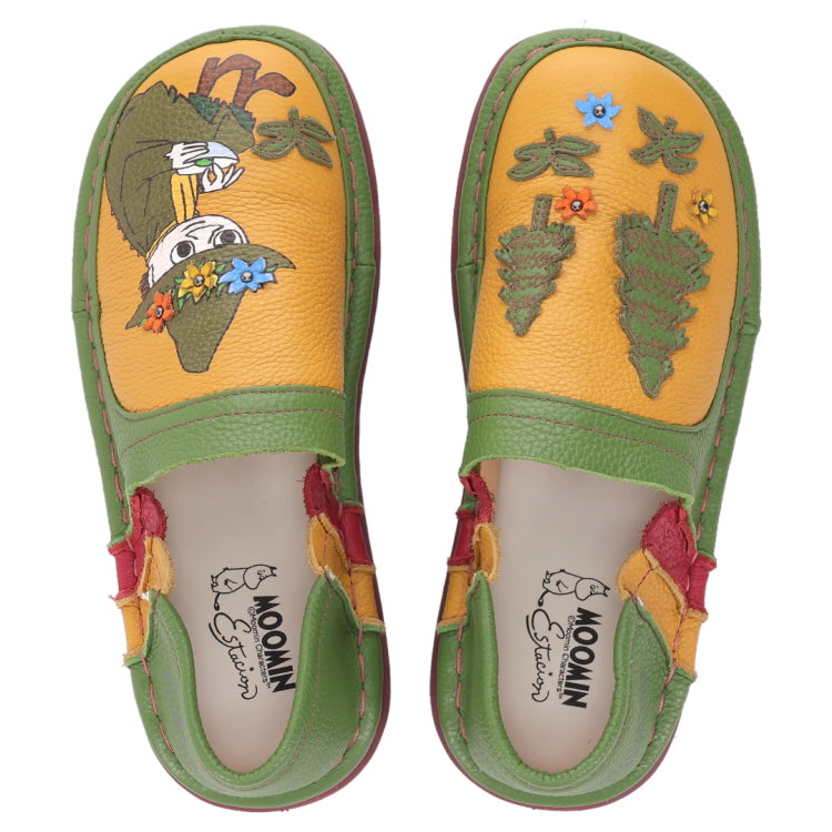 Estacion Leather Slip-on M Size (Snufkin Forest/Green) TGE-609 <Special Order Item>