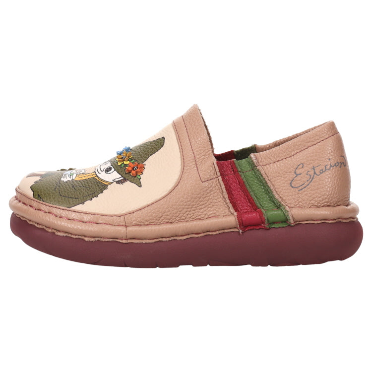 Estacion Leather Slip-on S Size (Snufkin Forest/Ivory) TGE-609 <Special Order Item>