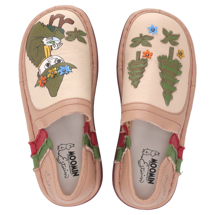 Estacion Leather Slip-on S Size (Snufkin Forest/Ivory) TGE-609 <Special Order Item>