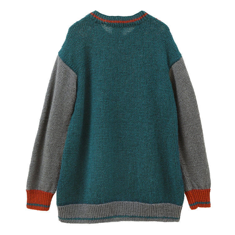 PeopleTree 手編みニットプルオーバー（ボーダー/リトルミイ）LKT10-KS-W14'69