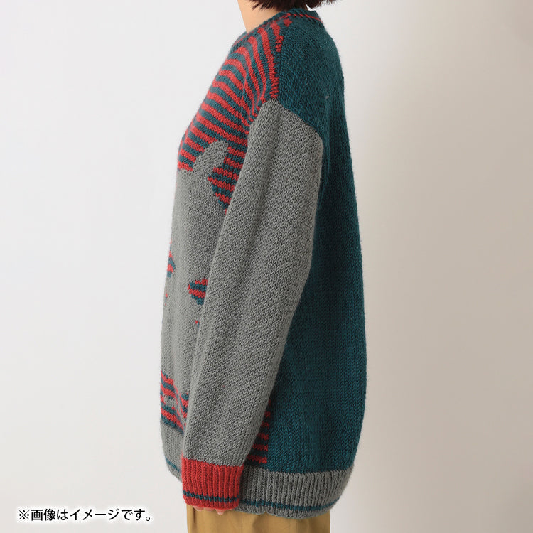 PeopleTree 手編みニットプルオーバー（ボーダー/リトルミイ）LKT10-KS-W14'69