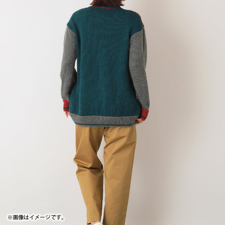 PeopleTree 手編みニットプルオーバー（ボーダー/リトルミイ）LKT10-KS-W14'69