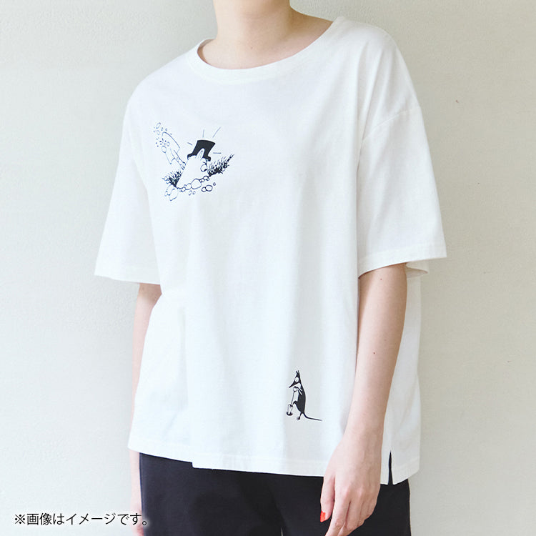 ムーミン グッズPeopleTree オーガニックコットン スリットTシャツ（ホワイト）LPOJ085-AG30-18