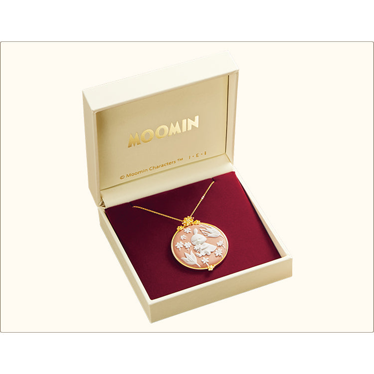 Porcelain cameo pendant (Moominvalley of Happiness/Little My) 5137700A <Special order item>