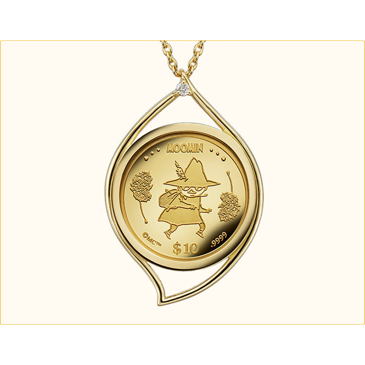 純金コインペンダント（スナフキン）5144100B＜取り寄せ品＞