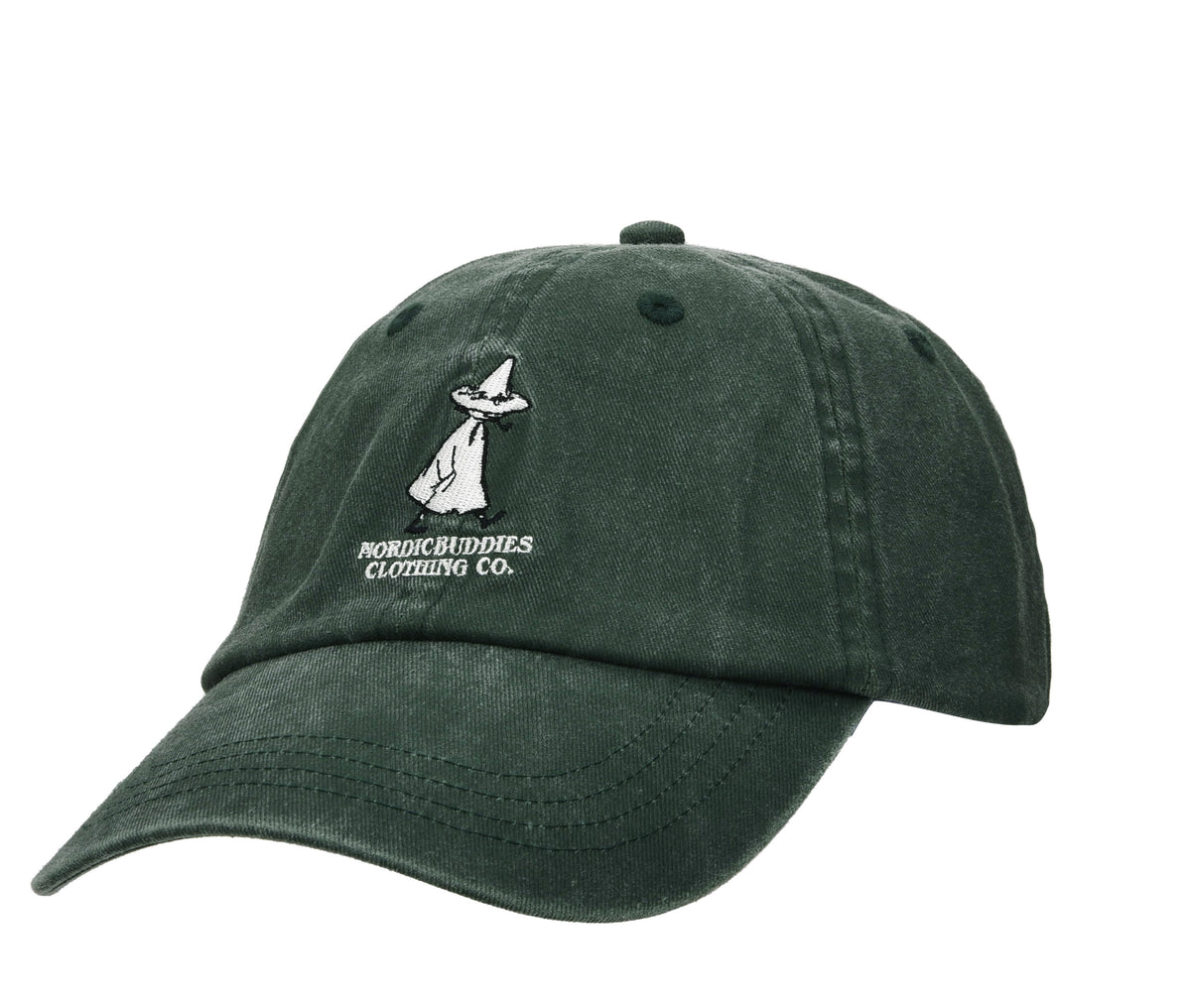 Nordicbuddies ウォッシュドダディキャップ（スナフキン/グリーン）SNUFKIN11A