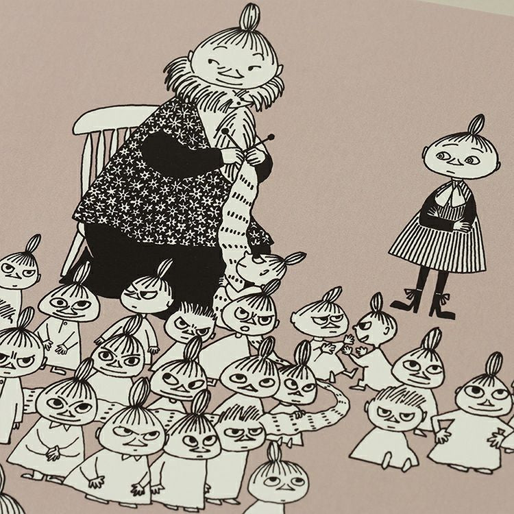 MOOMIN TRIBUTE WORKS×a good view アートポスター フレームセット （リトルミイのマフラー/ナチュラル）
