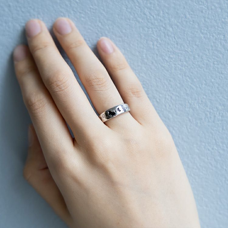 Silhouette Silver Ring (No. 15) MLRS2001M <Order item>