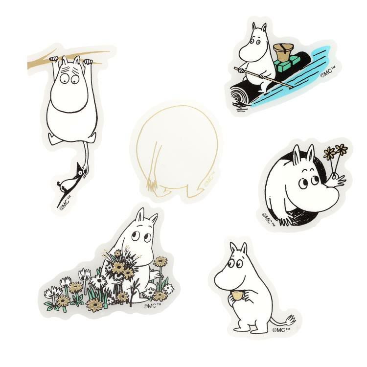 Sparkling clear flake sticker (Moomin) MOKFS-101