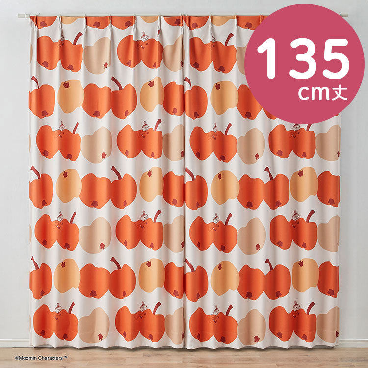 Blackout curtain 135cm length 1 piece (Ringo Gaburi!/Orange) A1032 <Order item>