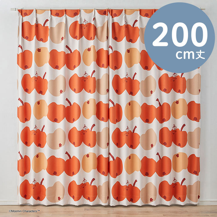 Blackout curtain 200cm length 1 piece (Ringo Gaburi!/Orange) A1032 <Order item>