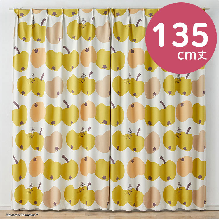 1 blackout curtain 135cm length (Ringo Gaburi!/Yellow) A1033 <Order item>
