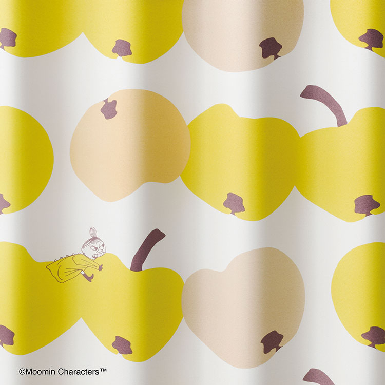1 blackout curtain 135cm length (Ringo Gaburi!/Yellow) A1033 <Order item>