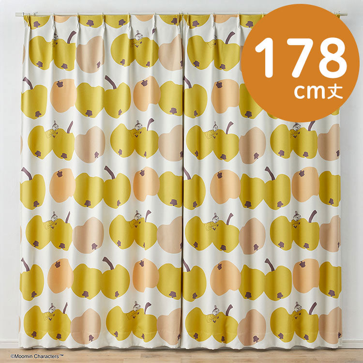 Blackout curtain 178cm length 1 piece (Ringo Gaburi!/Yellow) A1033 <Order item>
