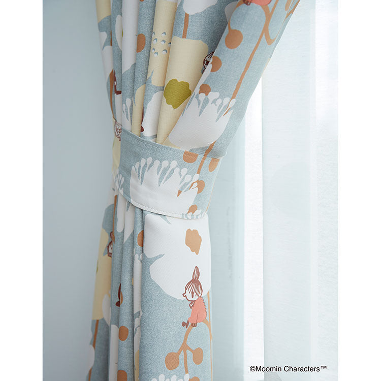 1 blackout curtain 178cm length (tiny flower/blue) A1034 <order item>