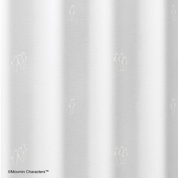 1 透明窗帘 133 厘米长（Nyoronyoro/白色）A1041 <订购的商品>