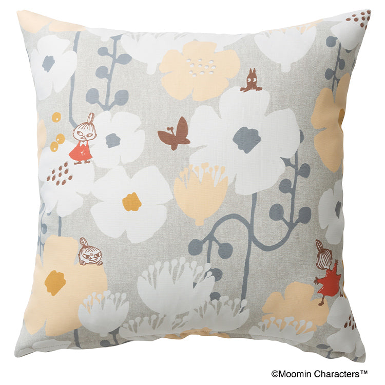 Cushion cover 45 squares (TINY FLOWER/gray) A035C <order item>